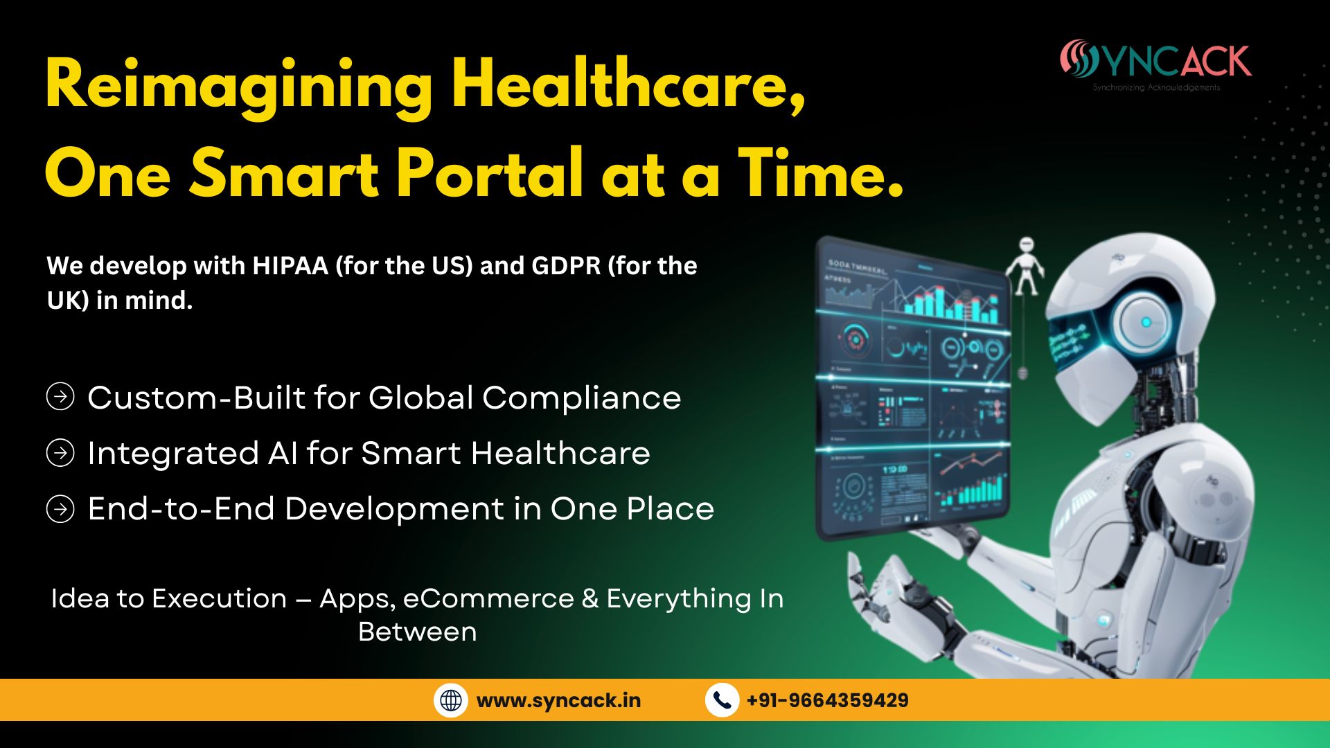 Build Your Own AI-Powered Healthcare Portal with Syncack – The Future of HealthTech Starts in Udaipur!