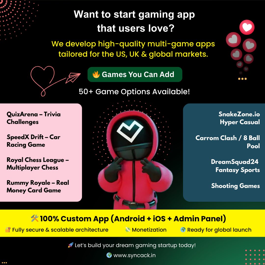 we specialize in building high-performance, real-money and casual gaming platforms that engage users and drive revenue.